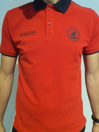 Ανδρική μπλούζα πόλο US GRAND POLO Κόκκινο 