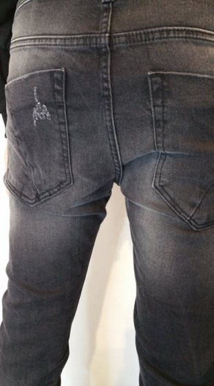 Ανδρικό παντελόνι jean-black-"SINNERS"