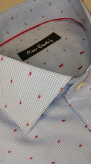 Ανδρικό πουκάμισο σιέλ "Pierre Cardin" PC0718503/CL